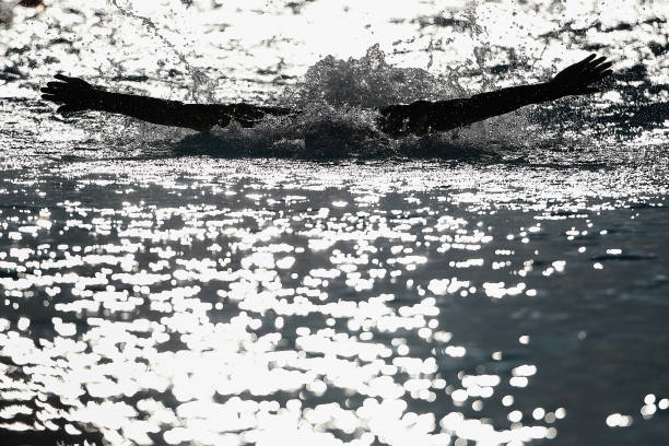 孫楊1500米自由泳比賽慢動作回放