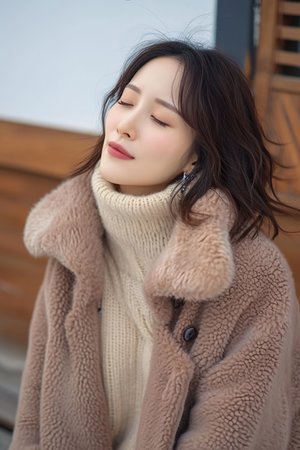 我故意对着床上的小熊做手工图片